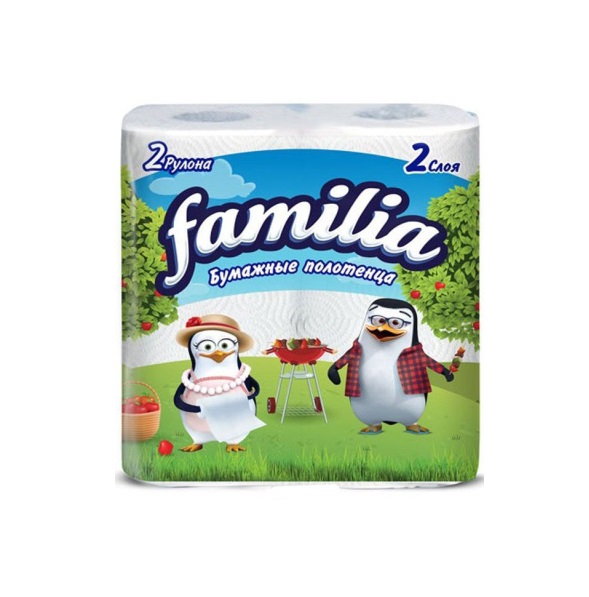 PAPER TOWEL FAMILIA 2 LAYER 2X14 ROLLS