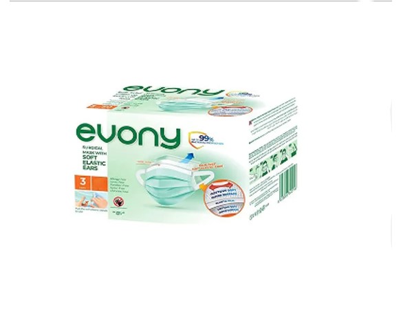 DISPOSABLE ORAL MASK EVONY KIDS 145X9CM 50X40PCS