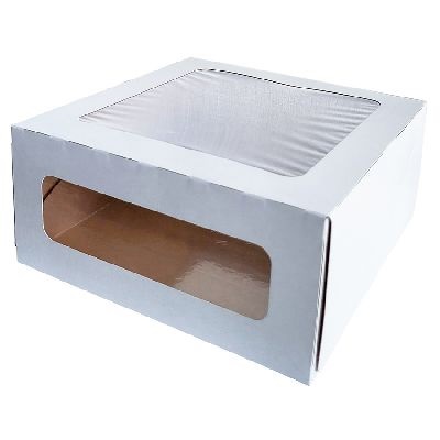 CAKE BOX 220X220X100 WHITE