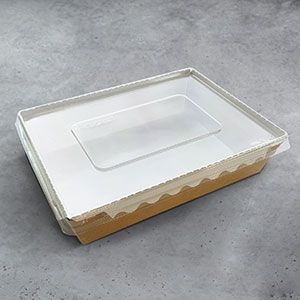 CONTAINER CARDBOARD FOR SALAD 1000ML