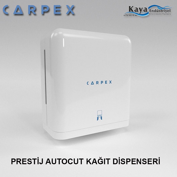 KAGIT HAVLU DISPENSERI AUTOCUT BEYAZ CARPEX