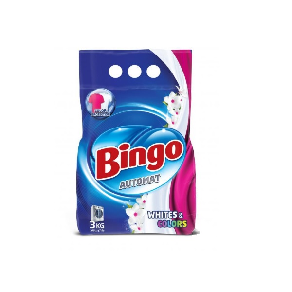 TOZ DETERJAN BINGO MATIC WHITE COLORS 3KG