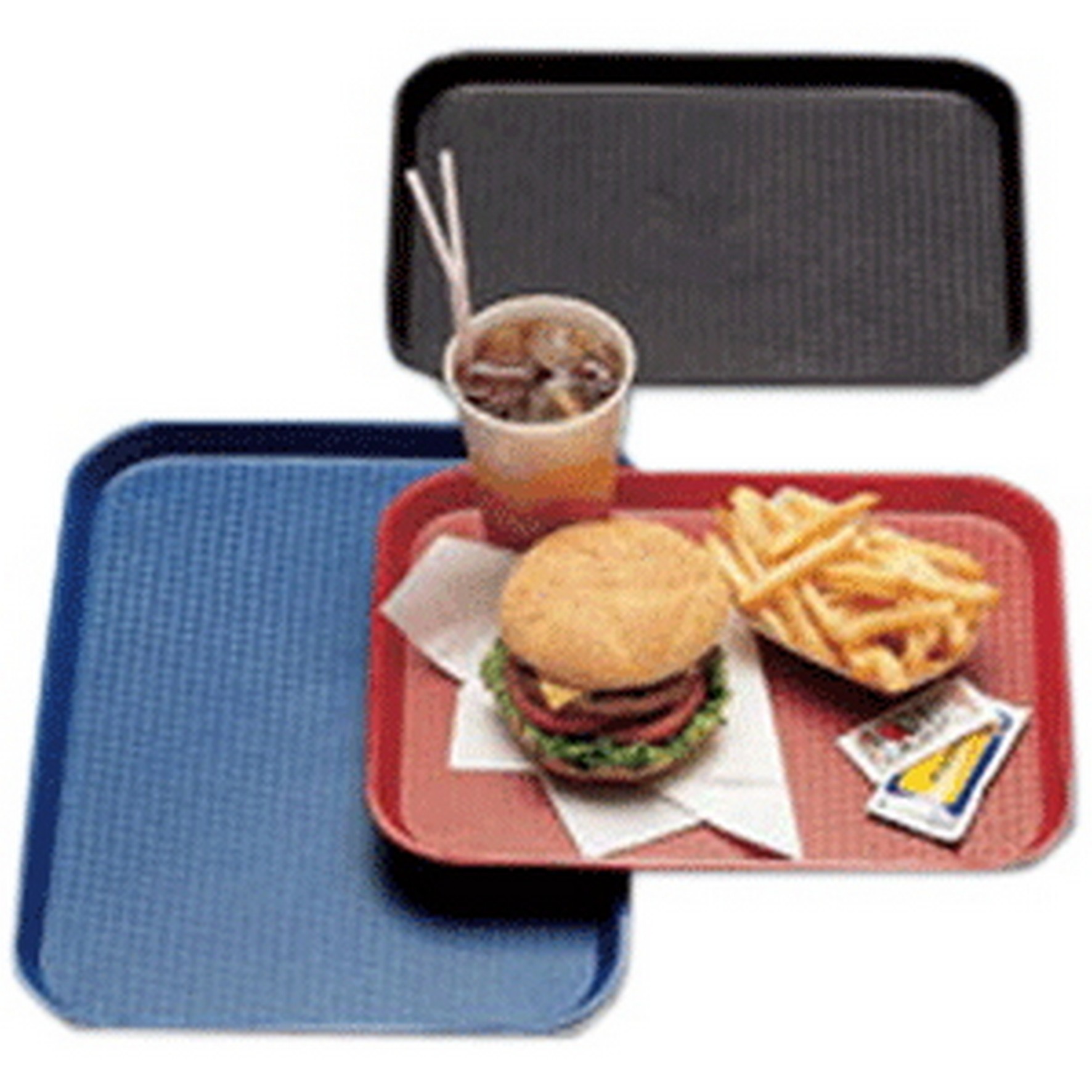 TRAY FAST FOOD 30X41CM GREEN 1216FF119