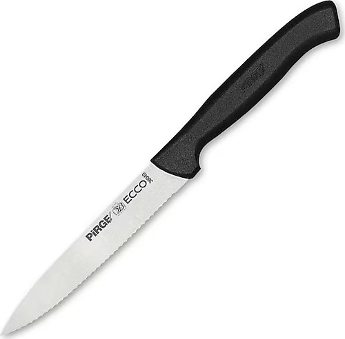 PARING KNIFE SERRATED 12CM BLACK ECCO 38049 01