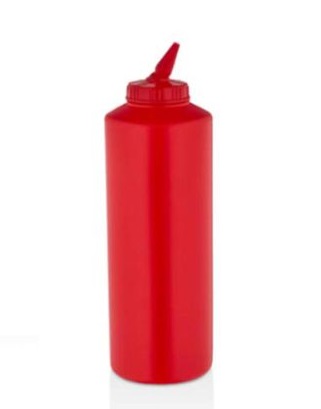 SAUCE AND COCKTAIL SYRUP DISPENSER RED 750ML GPSM 750 R