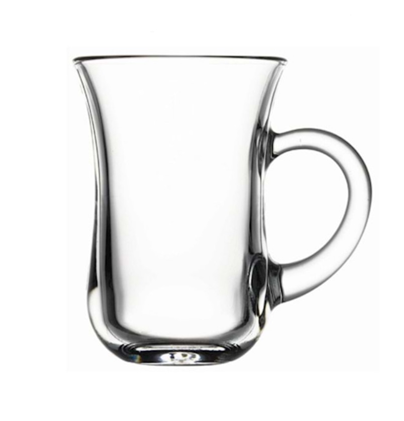 TEA GLASS WITH HANDLE 145CC