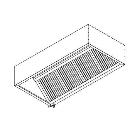 HOOD WALL TYPE WITH FILTER CE DDF140X100