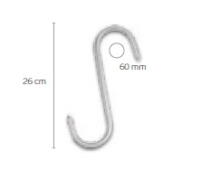 MEAT HOOK NICKEL 26CM 81045