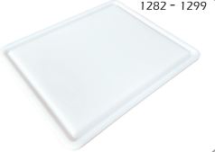 CUTTING BOARD PE 40X30X2CM WHITE 4726