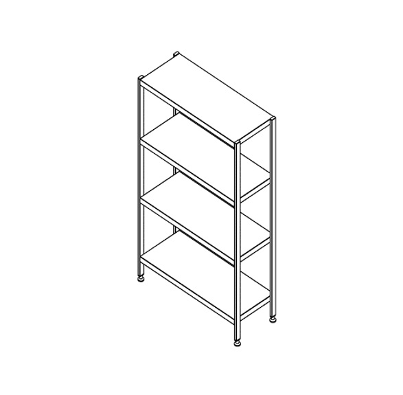 SHELVING UNIT CE IR150X50X180