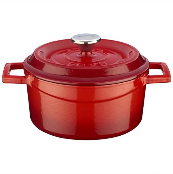 POT CAST IRON RED 12X7CM LV Y TC 12 K2 R