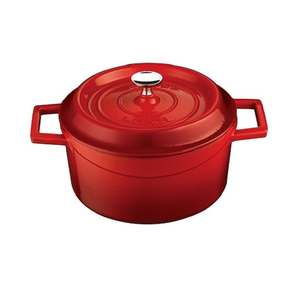 POT CAST IRON RED 18X9CM LV Y TC 18 K2 R