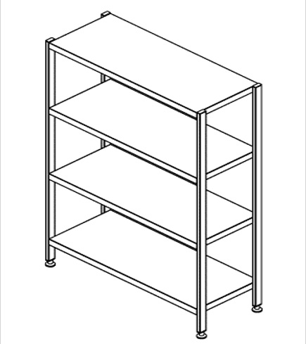 SHELVING UNIT CE IR150X50