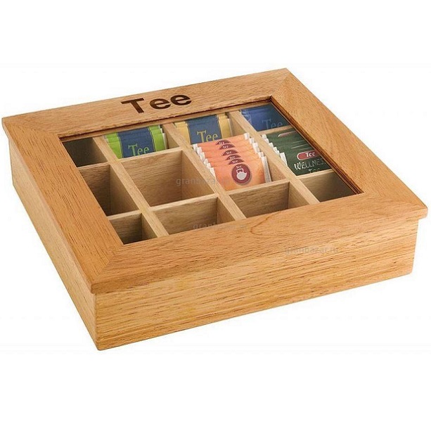 TEA BAG STAND WOODEN 11775