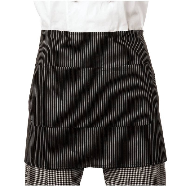 BARMAN APRON BLACK 70X40CM 48543 02