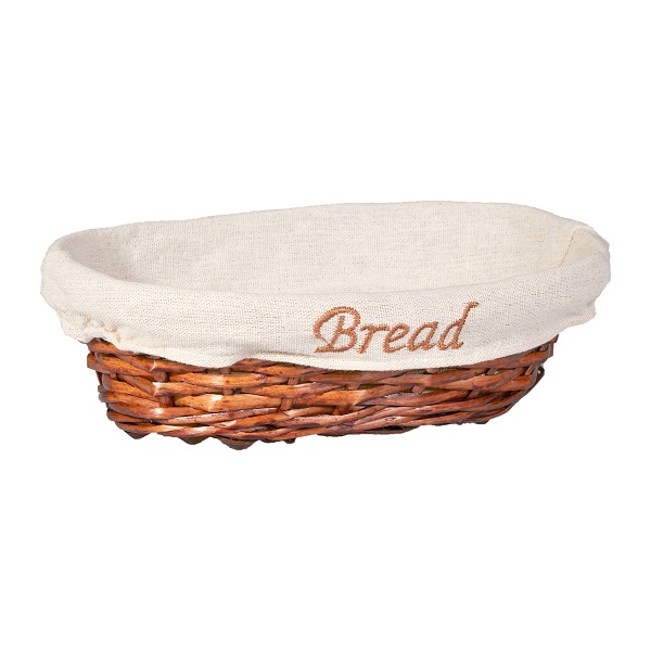 BREAD BASKET WICKER OVAL 24X17X7CM GRV 900