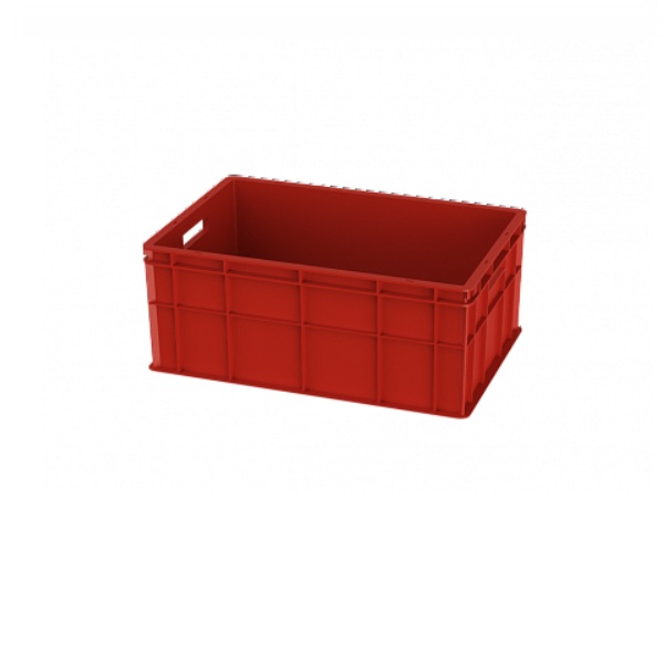 BOX PLASTIC RED 60X40X25 12.435FL.40.PE.R