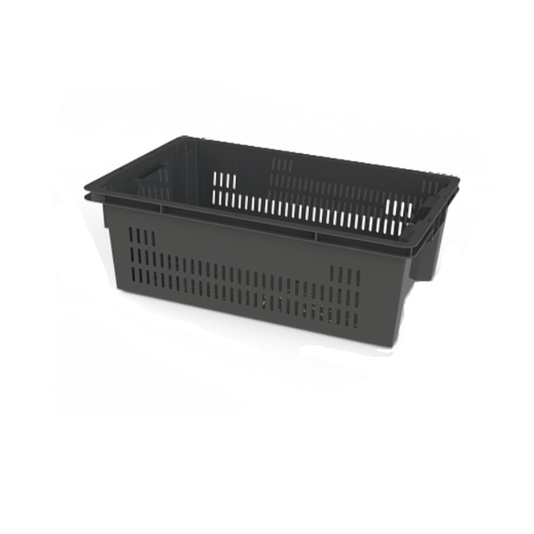 BOX PLASTIC BLACK 60X40X20 12.433.99.PE.R