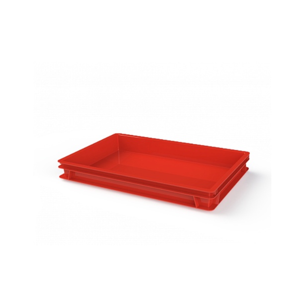 BOX PLASTIC RED 60X40X7.5 12.437.40.PE R