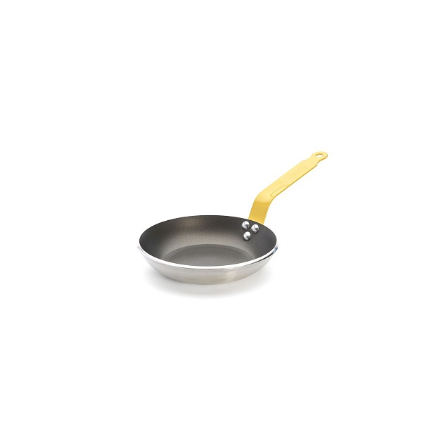 NON STICK FRYPAN W YELLOW HANDLE 20X3CM 8070.20