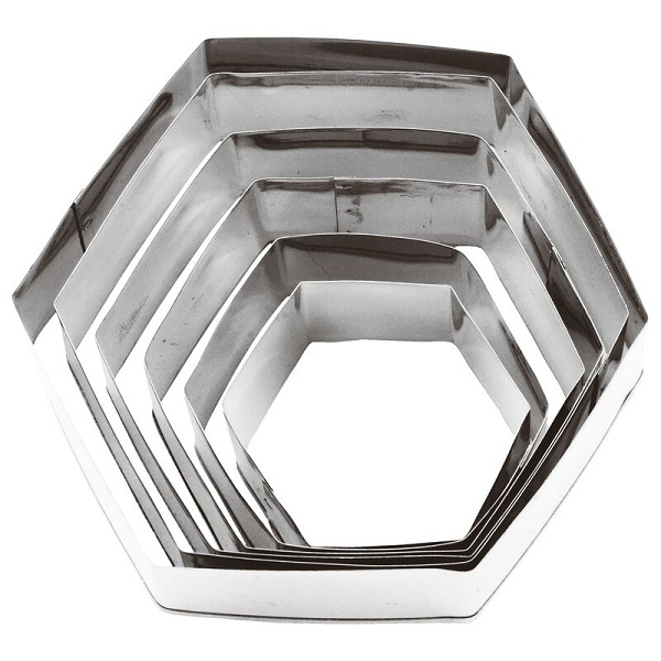 PASTRY CUTTER HEXAGON 10X3CM 6PCS 47314 10