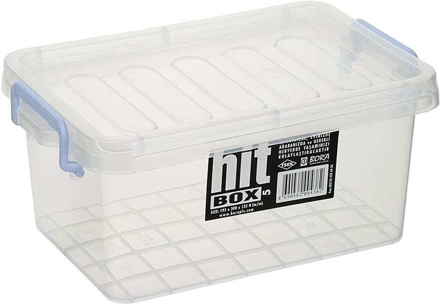 CONTAINER WITH LID PE 4.5LT BO438