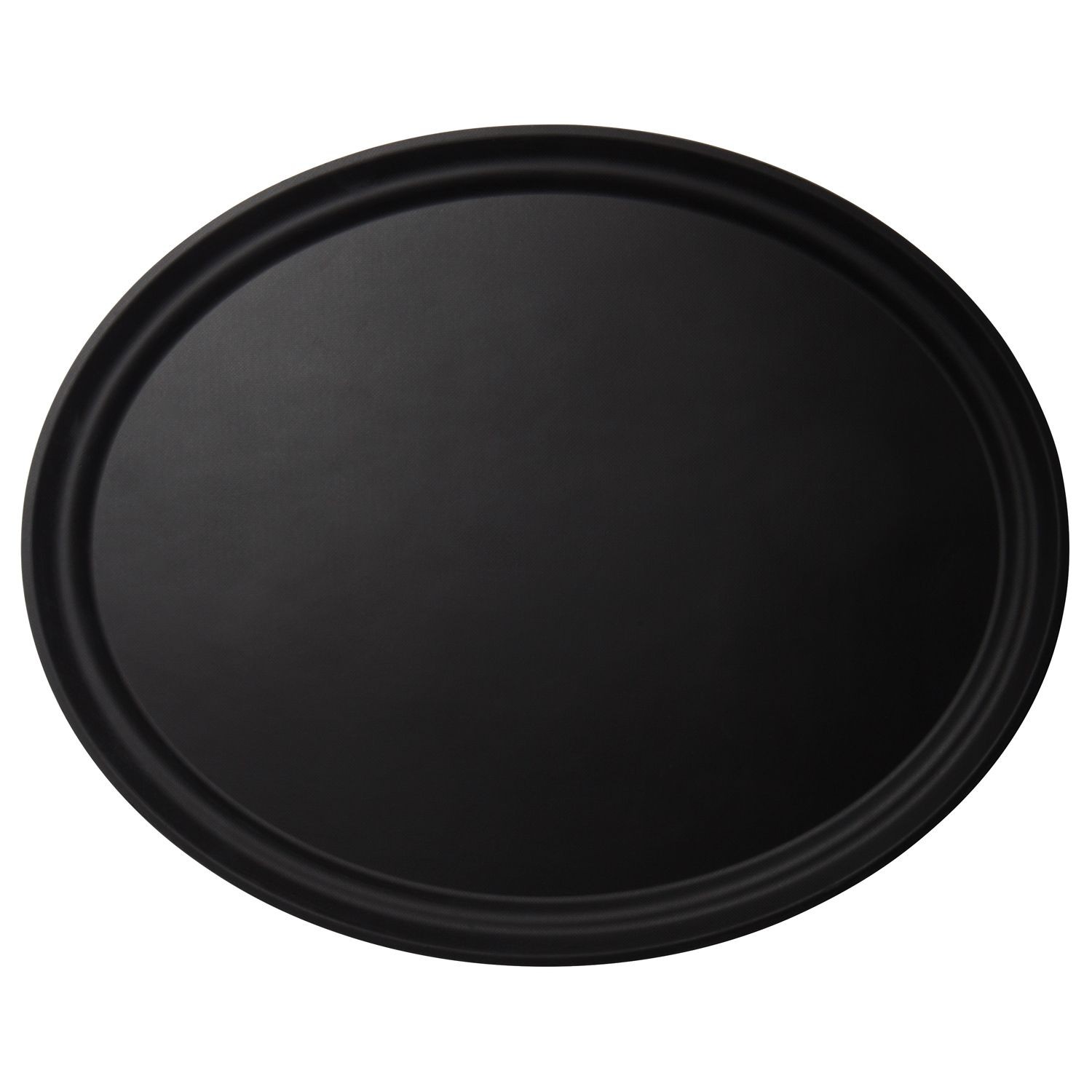 SERVICE TRAY CAMTREAD OVAL 49X61CM BLACK 2500CT110