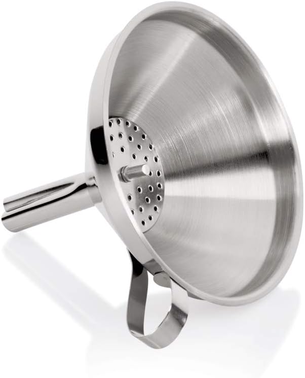 FUNNEL SS WITH STRAINER 20X19CM 1007 200