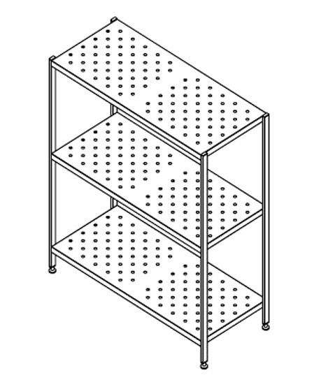 SHELVING UNIT FOR POTS CE IRK150X60