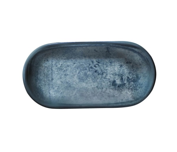 BOWL OVAL BLUE STONE 20X10CM BNOFD20OKS890003