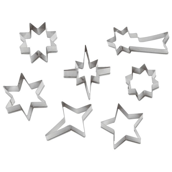 PASTRY CUTTER STARS 12.5X2CM 7PCS 47335 12