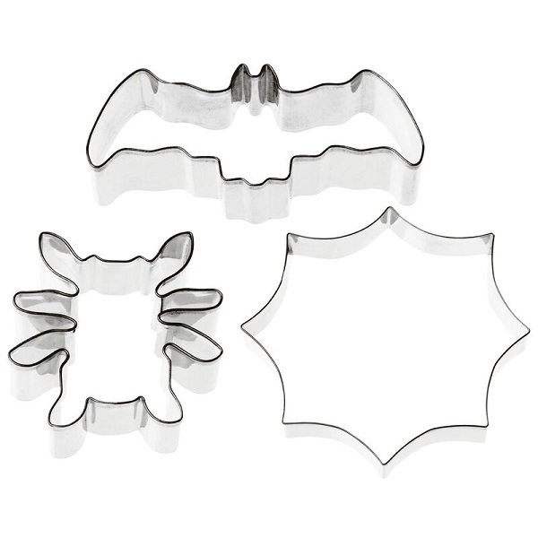 PASTRY CUTTER HALLOWEEN 11X10.7X2CM 3PCS 47377 11