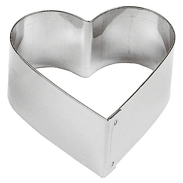 PASTRY CUTTER HEART 6.5X3CM 6PCS 47425 32