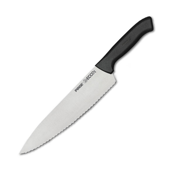 COOK S KNIFE SERRATED 21CM ECCO YELLOW 38261 05