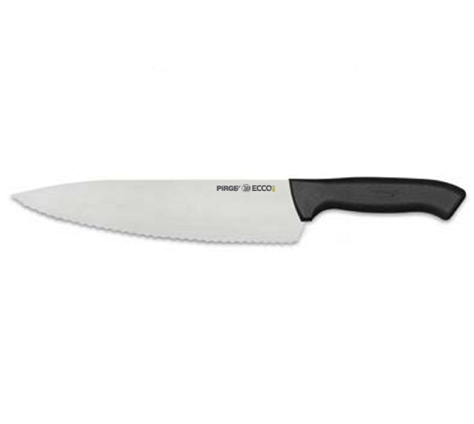 COOK S KNIFE SERRATED 25CM ECCO WHITE 38272 06