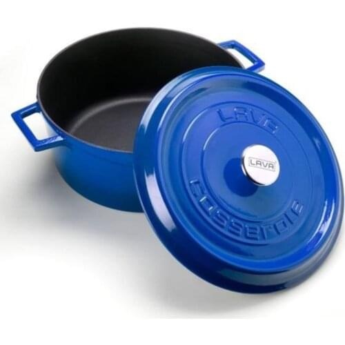 POT CAST IRON BLUE 12X7CM LV Y TC 12 K2 B