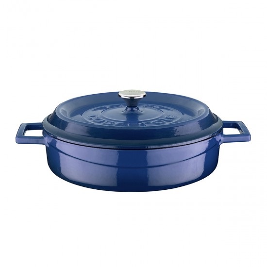 POT CAST IRON BLUE 24X7.5CM LV Y ST 24 K2 B