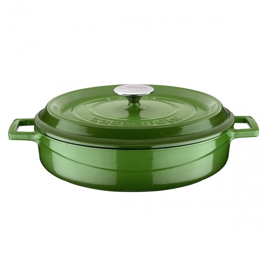 POT CAST IRON GREEN 32X9CM LV Y ST 32 K2 G