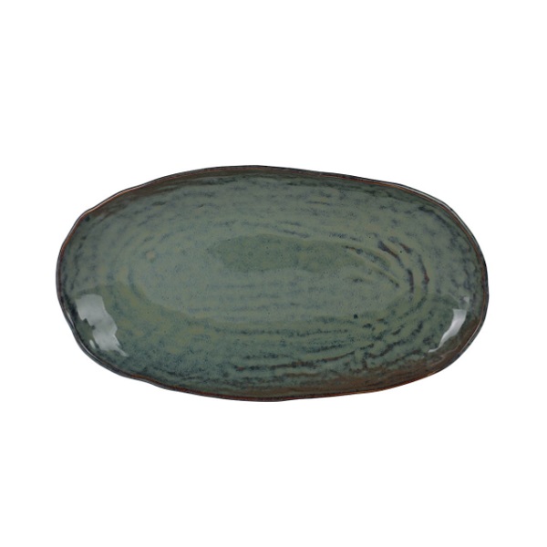 OVAL PLATE MEZOLIT GREEN 34CM MZL34KY855A21