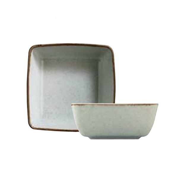 BOWL SQUARE COLOR X 13X13CM TAN13KS730P03