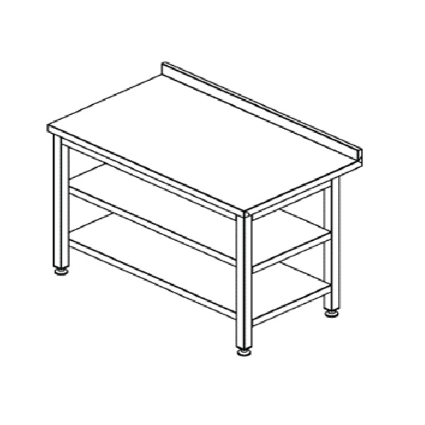 TABLE WITH 2 SHELFS CE TC2143X70SD