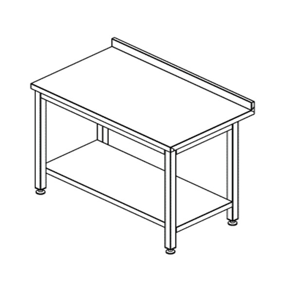 TABLE WITH 1 SHELF CE TC1184X70SD