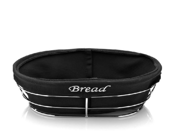 BREAD BASKET METAL OVAL 26X17X6.5CM BRD HW186