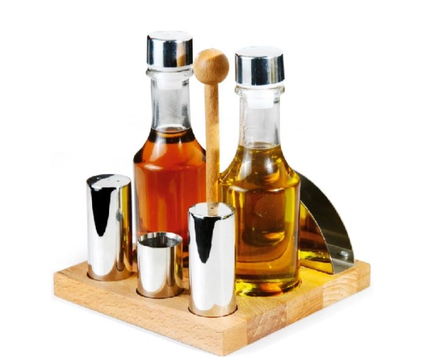 SALT OIL HOLDER SET 6PCS GRV 19