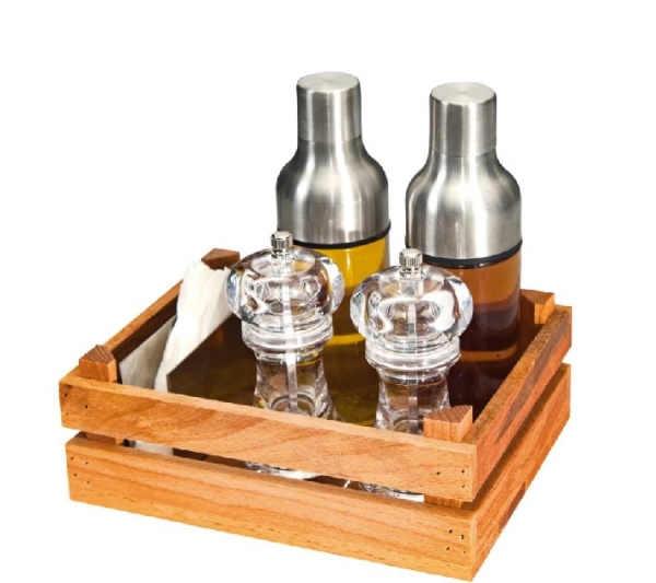 OIL VINEGAR SET WITH GRINDER 5 PCS GRV 2417