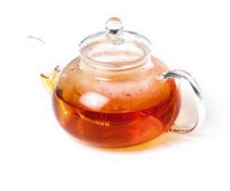 TEA POT GLASS 600ML GRV TP600