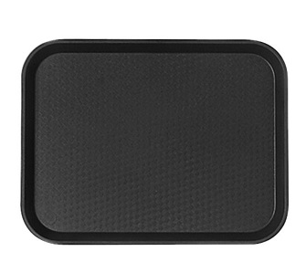 TRAY FAST FOOD 30X41CM BLACK 1216FF110