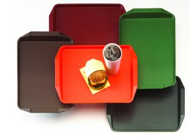 TRAY FAST FOOD 30X43CM BLACK 1217FFH110