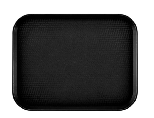 SERVICE TRAY PP 37X53CM BLACK 3753PP