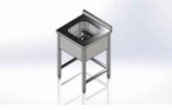 DISH PAN WITH 1 SINK CE TTE120X60